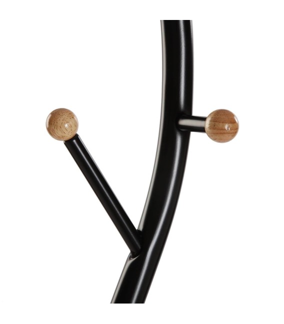 PERCHERO DE PIE SISAK MADERA Y METAL NEGRO MDMHOGAR