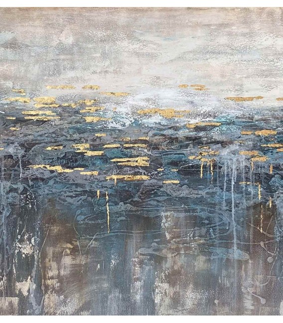 CUADRO LAGO LIENZO OLEO MDMHOGAR