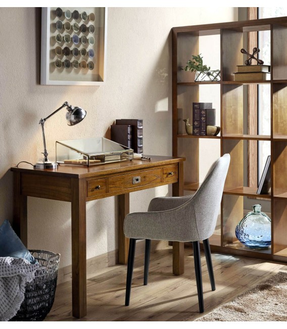 MESA ESCRITORIO CON SECRETER STAR MADERA