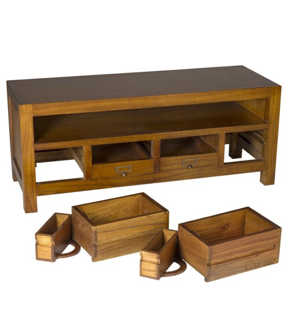 MUEBLE DE TV MADERA VERDE ORIENT