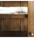 Vitrina baja madera maciza de mindi acabado teca 3 cajones 2 puertas3