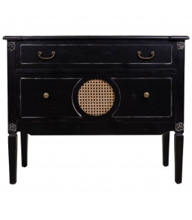 CÓMODA SERLOC 1 MADERA Y RATÁN MDMHOGAR