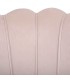 SILLÓN CONCHA METAL Y TEXTIL ROSA PALO 