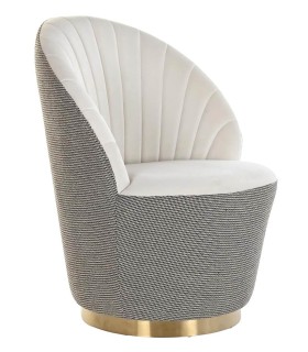 SILLÓN DESCALZADORA GALLO METAL Y TEXTIL 