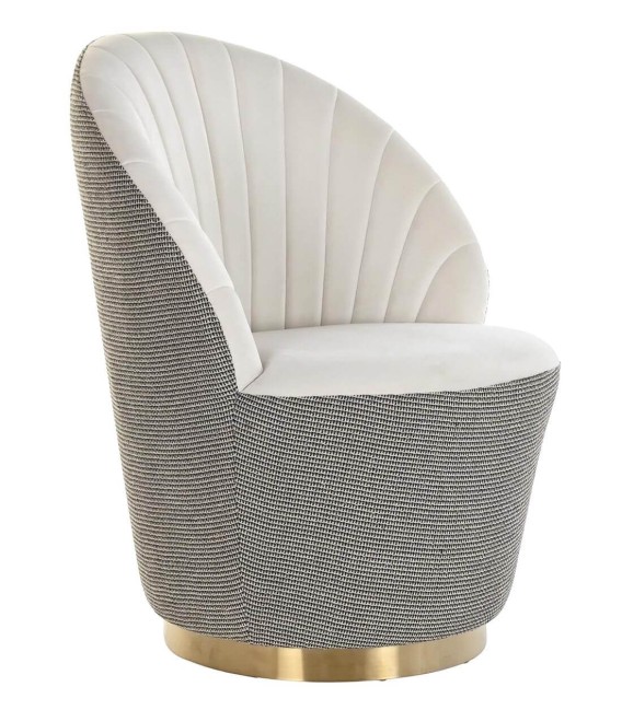 SILLÓN DESCALZADORA GALLO METAL Y TEXTIL 