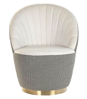 SILLÓN DESCALZADORA GALLO METAL Y TEXTIL 