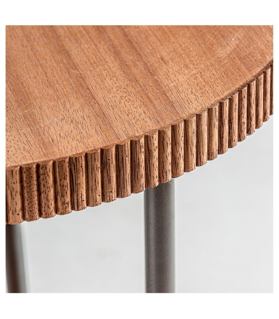 MESITA AUXILIAR ASROA MADERA Y METAL 