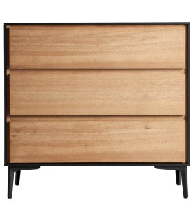 CÓMODA BRUSSA MADERA Y METAL 