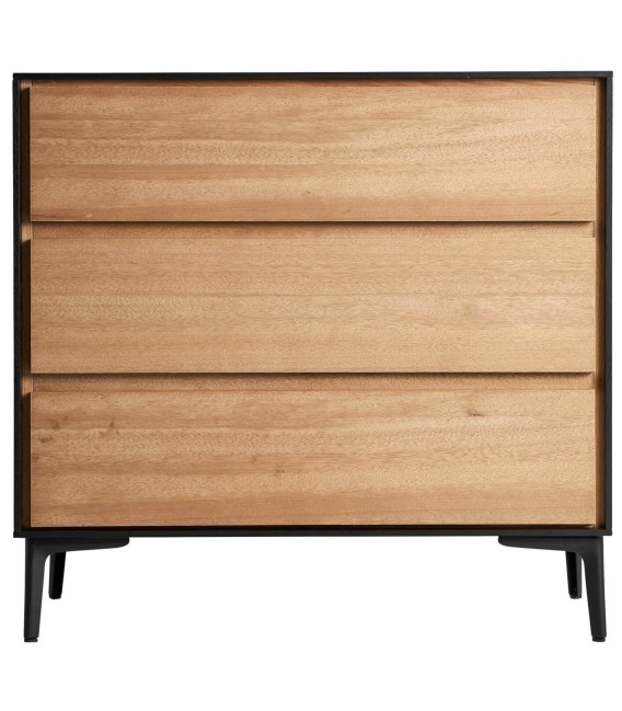 CÓMODA BRUSSA MADERA Y METAL 