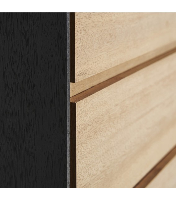 CÓMODA BRUSSA MADERA Y METAL 