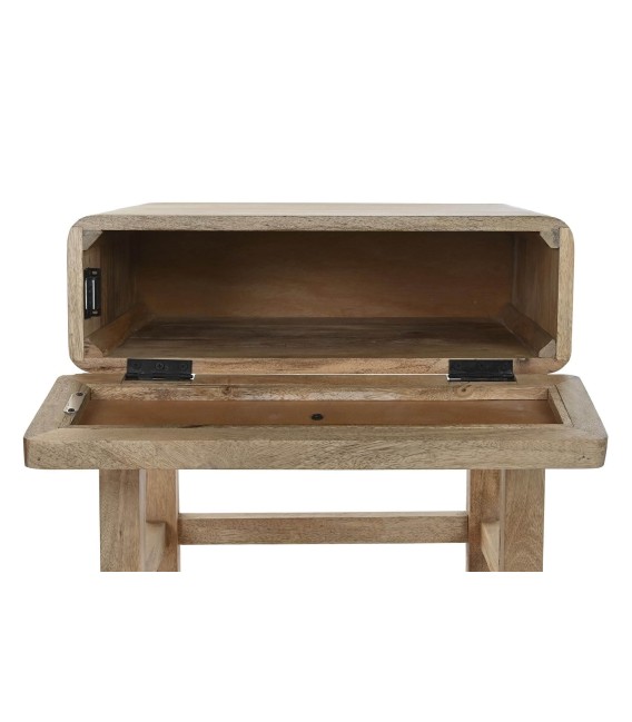 MESITA DE NOCHE TERRANCE MADERA Y RATÁN 