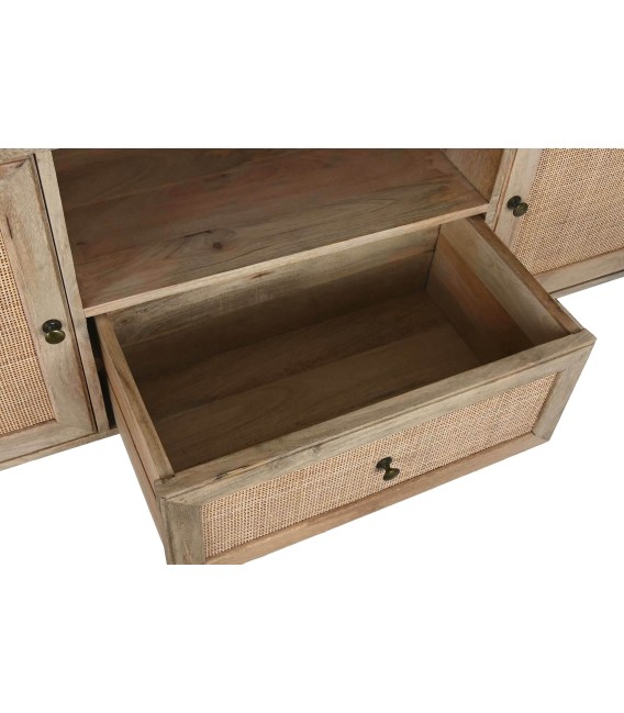 MUEBLE DE TV TERRANCE MADERA Y RATÁN MDMHOGAR