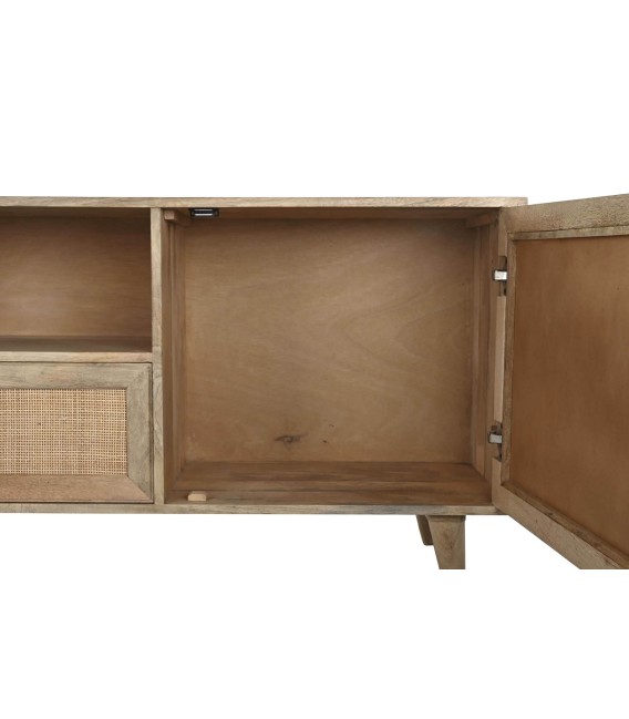 MUEBLE DE TV TERRANCE MADERA Y RATÁN MDMHOGAR