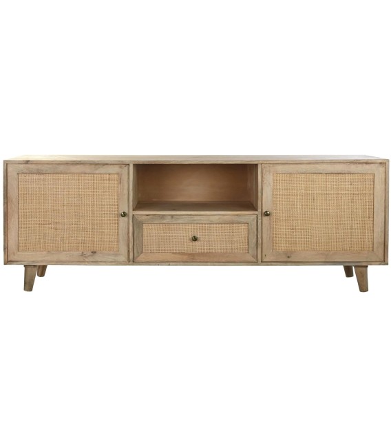 MUEBLE DE TV TERRANCE MADERA Y RATÁN MDMHOGAR