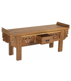 BANCO PIE DE CAMA ABADÍA MADERA