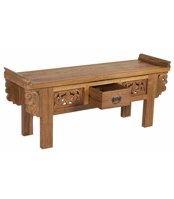 BANCO PIE DE CAMA ABADÍA MADERA