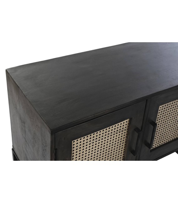 APARADOR CRALOA MADERA RATÁN Y METAL 