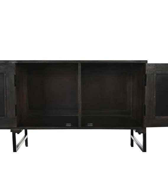 APARADOR CRALOA MADERA RATÁN Y METAL 