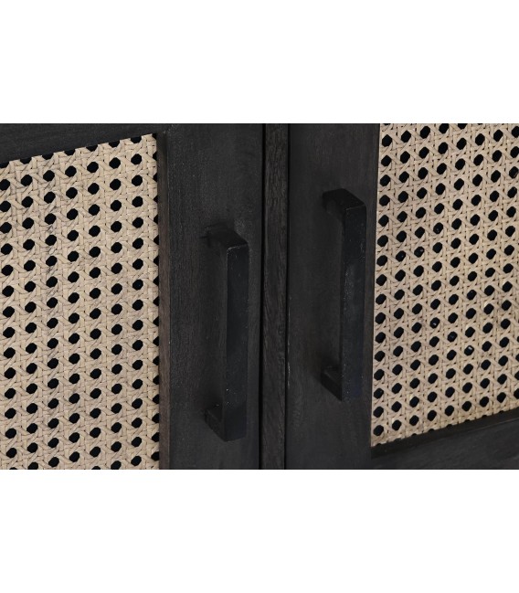 APARADOR CRALOA MADERA RATÁN Y METAL 