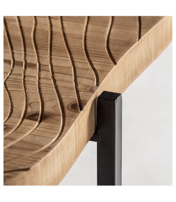 MESA DE CENTRO GIEN MADERA Y METAL