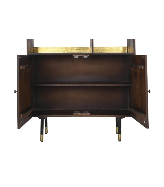 LIBRERÍA MANALI MADERA Y METAL 