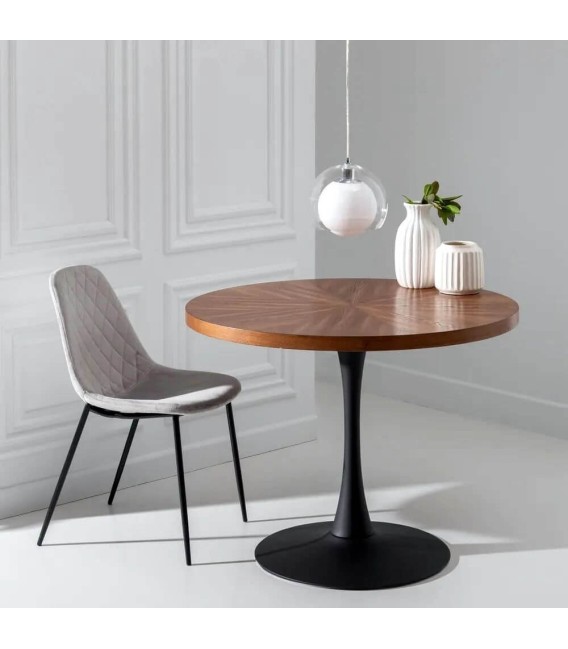 MESA DE COMEDOR HISPALIS MADERA Y METAL 