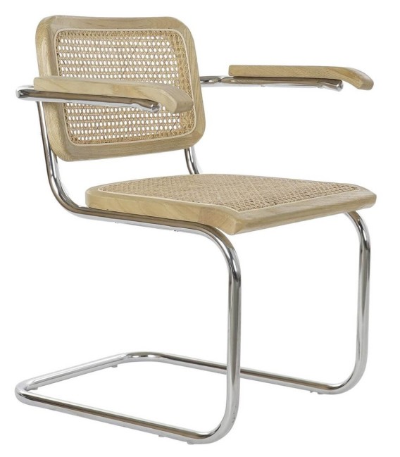 SILLÓN LOVELY MADERA NATURAL RATÁN Y METAL 