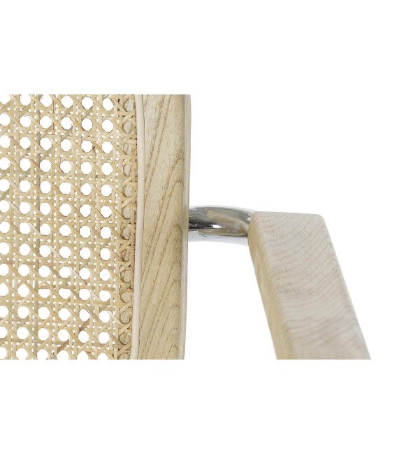 SILLÓN LOVELY MADERA NATURAL RATÁN Y METAL 