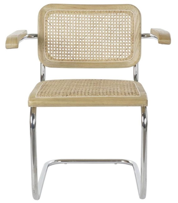 SILLÓN LOVELY MADERA NATURAL RATÁN Y METAL 