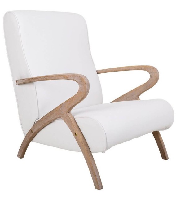 SILLÓN FALAE MADERA Y TEXTIL 