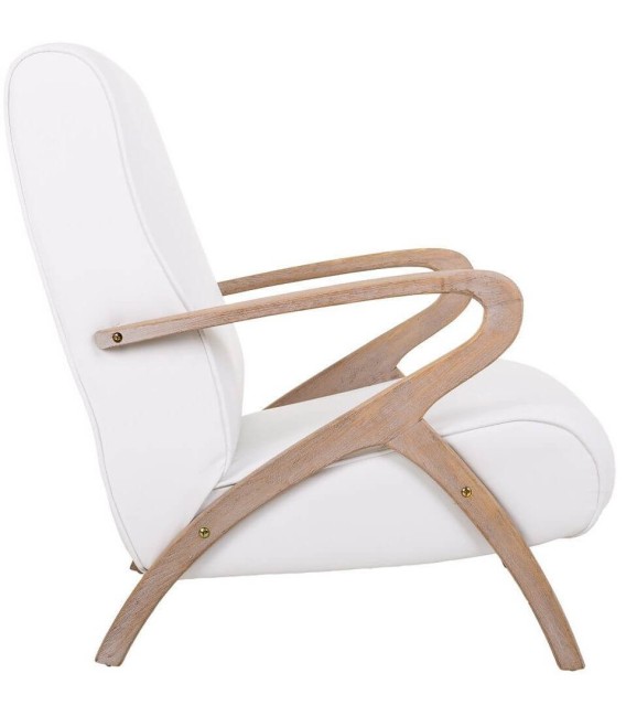 SILLÓN FALAE MADERA Y TEXTIL 