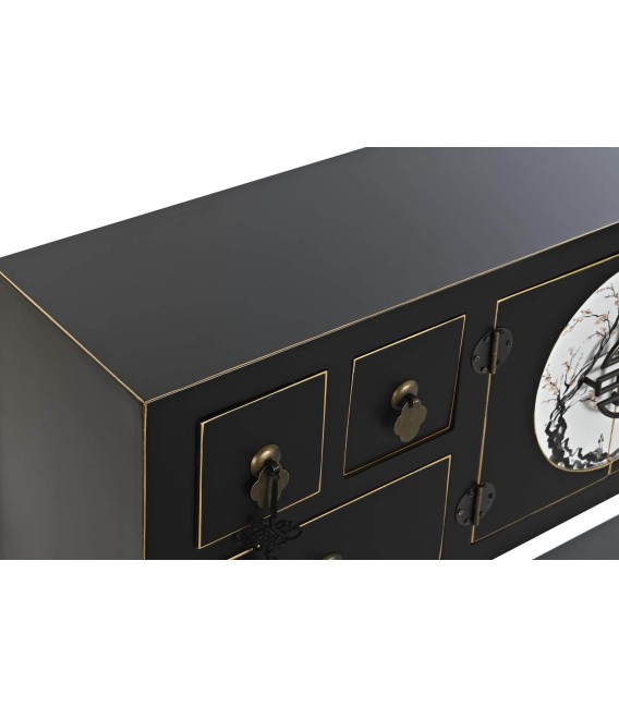 CONSOLA GRANDE MAGNOLIA NEGRA