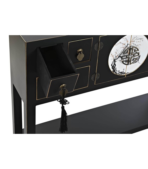 CONSOLA GRANDE MAGNOLIA NEGRA