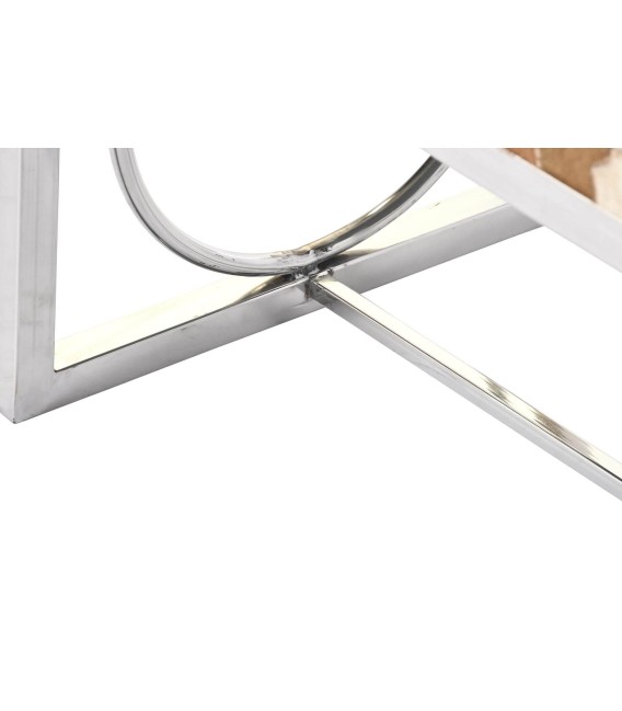 BANCO PIE DE CAMA ESCIROS METAL Y PIEL 