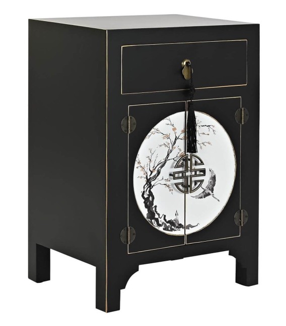 MESITA DE NOCHE MAGNOLIA NEGRA