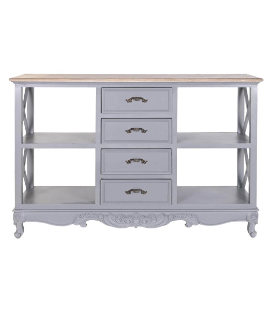 LIBRERÍA BAJA 1 GUIMARAES MADERA GRIS MDMHOGAR