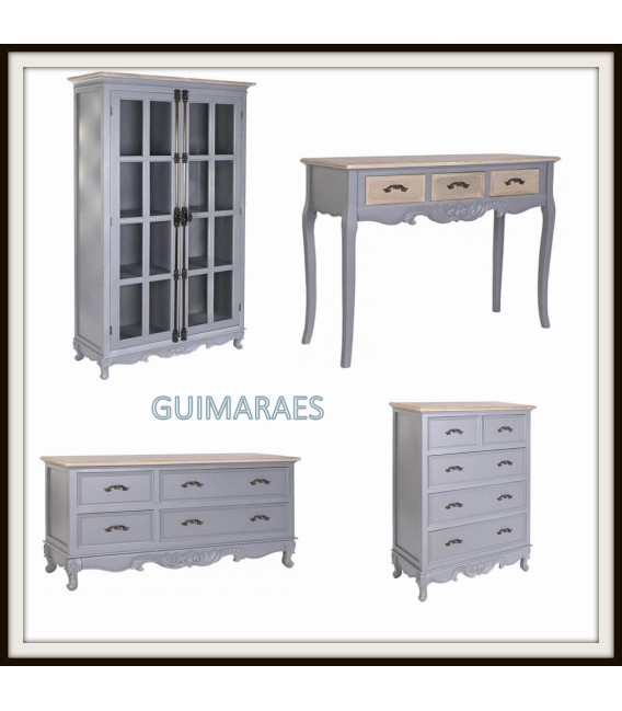 LIBRERÍA BAJA GUIMARAES MADERA GRIS MDMHOGAR