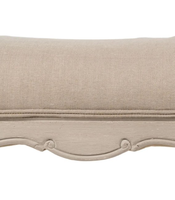 BANCO PIE DE CAMA PROVENCE MADERA RATÁN Y TEXTIL 