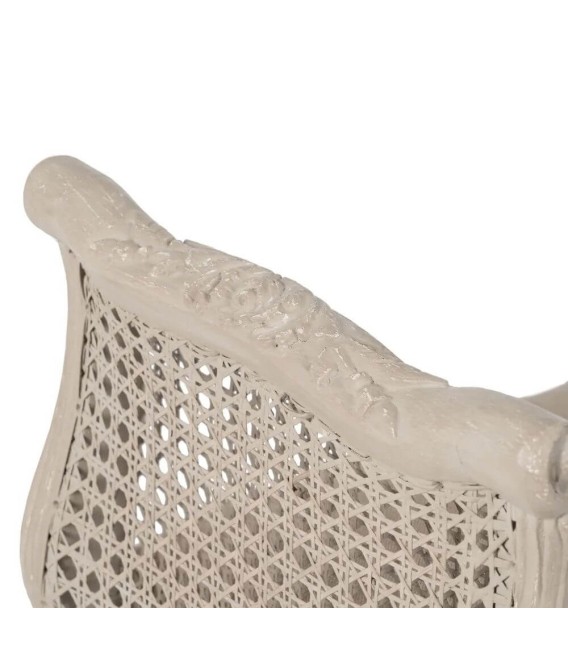 BANCO PIE DE CAMA PROVENCE MADERA RATÁN Y TEXTIL 