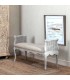 BANCO PIE DE CAMA PROVENCE MADERA RATÁN Y TEXTIL 