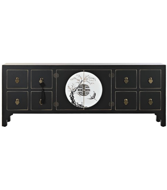 MUEBLE DE TV MAGNOLIA NEGRA MADERA 