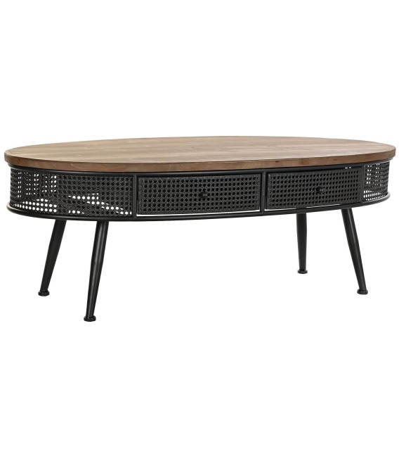 MESA DE CENTRO CAMPARI METAL Y MADERA 