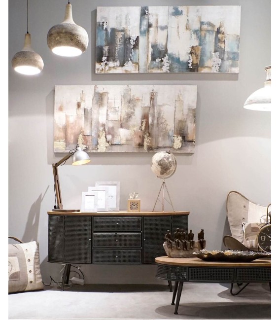 MESA DE CENTRO CAMPARI METAL Y MADERA 