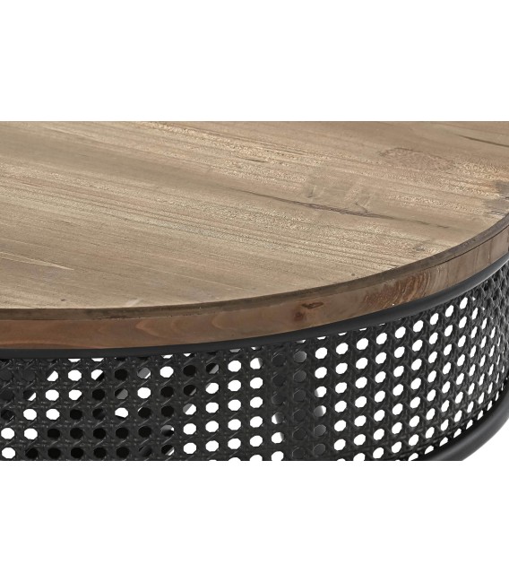 MESA DE CENTRO CAMPARI METAL Y MADERA 