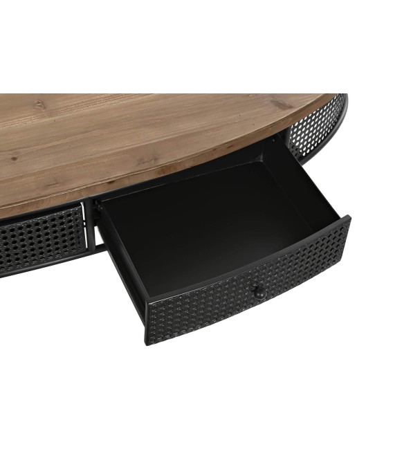 MESA DE CENTRO CAMPARI METAL Y MADERA 