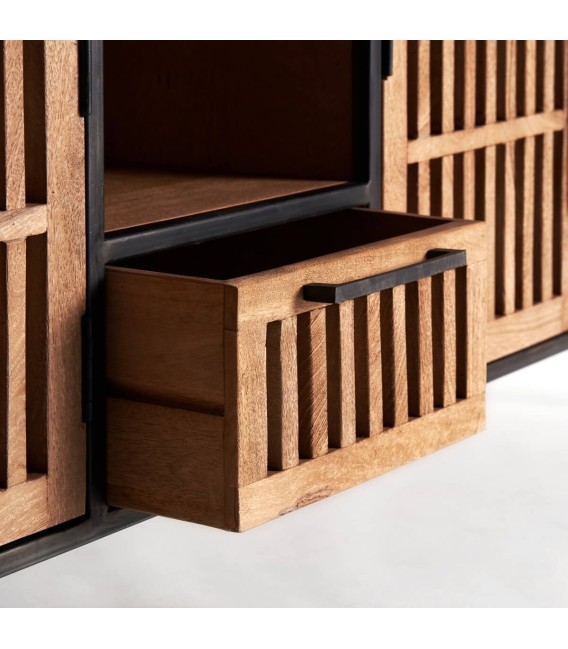 MUEBLE DE TV FAGEN MADERA Y METAL 