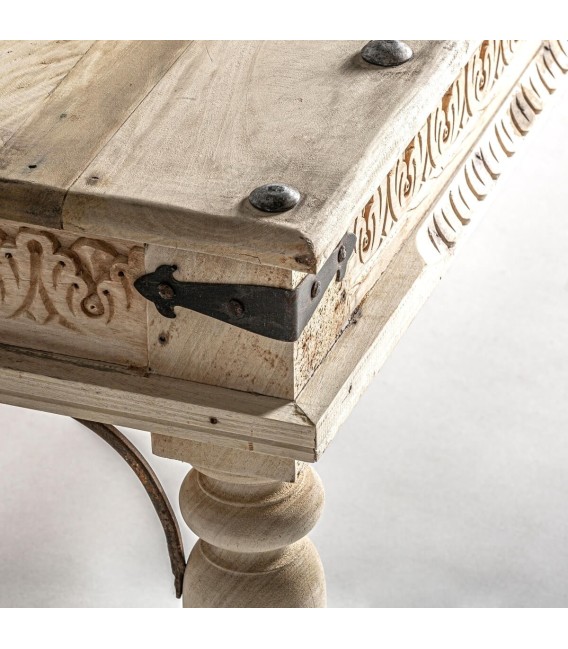 MESA DE CENTRO PAY PAY MADERA Y METAL