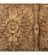 Vitrina étnica de madera tallada a mano con puertas combinadas. 5