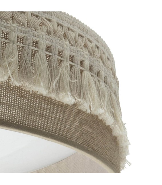 PLAFÓN DE TECHO KATERINA 59 Ø METAL Y TEXTIL 