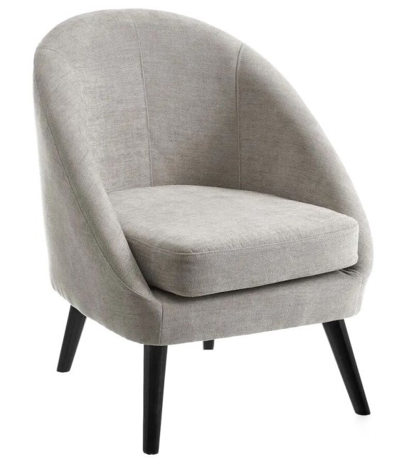 SILLÓN ALAMERO TEXTIL GRIS 